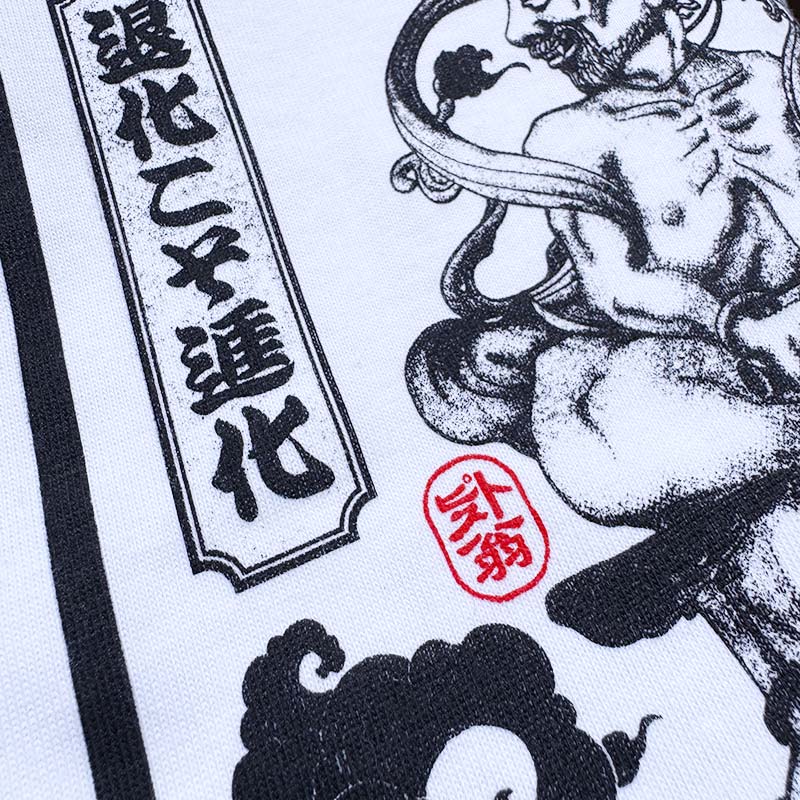 Hand Printed by Nakase, T-shirts Square Oni