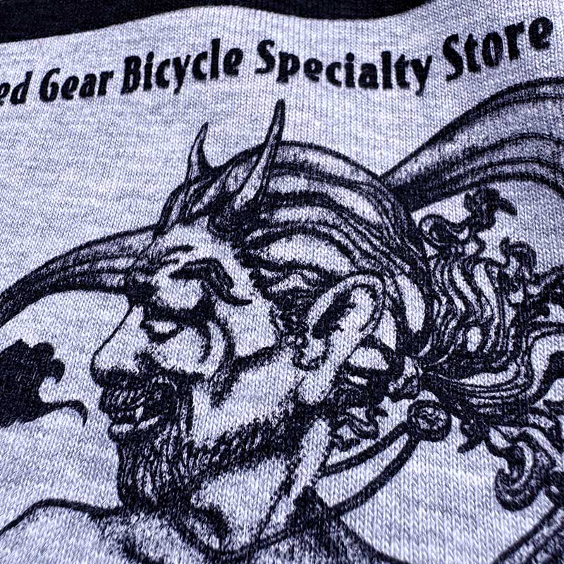 Hand Printed by Nakase, T-shirts Square Oni