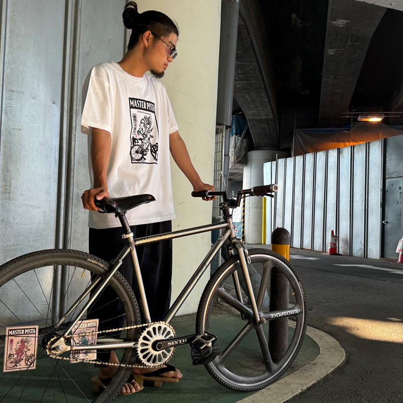 Hand Printed by Nakase, T-shirts Square Oni