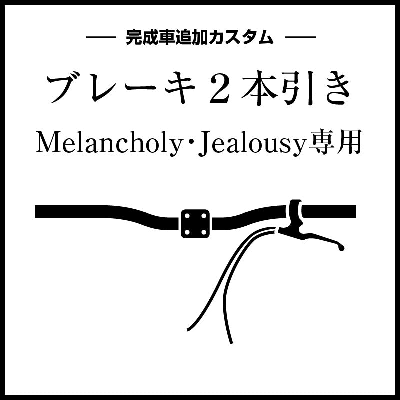 完成車追加カスタム（２本引きブレーキ）Melancholy/Jealousy
