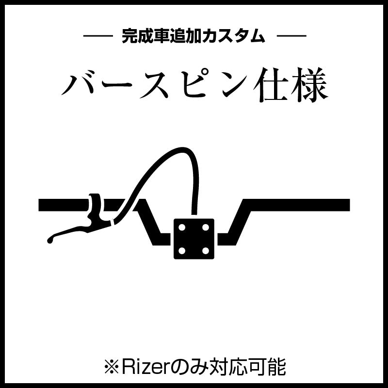 Rizer完成車追加カスタム（バースピン仕様）