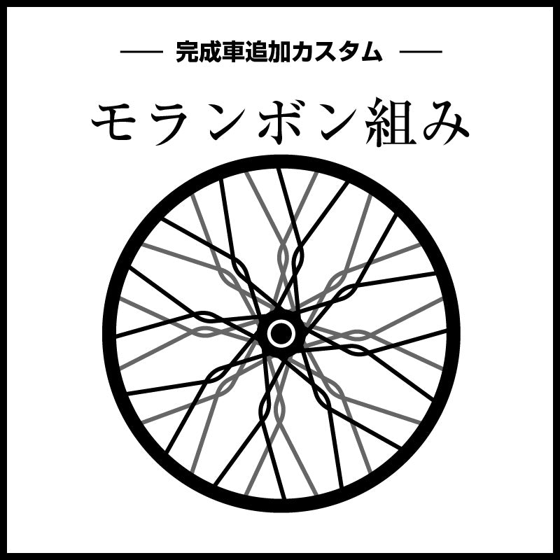 完成車追加カスタム（リアホイールをモランボン組）