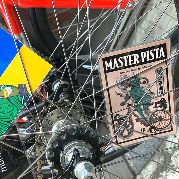 スポークカード【ピストじじい柄】｜大阪梅田のピストバイク専門店【Masterpista】オンラインショップ